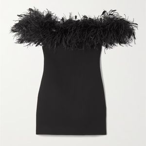 VALENTINO FEATHER TRIMMED DRESS